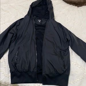 Lightly worn black Nike hooded coat